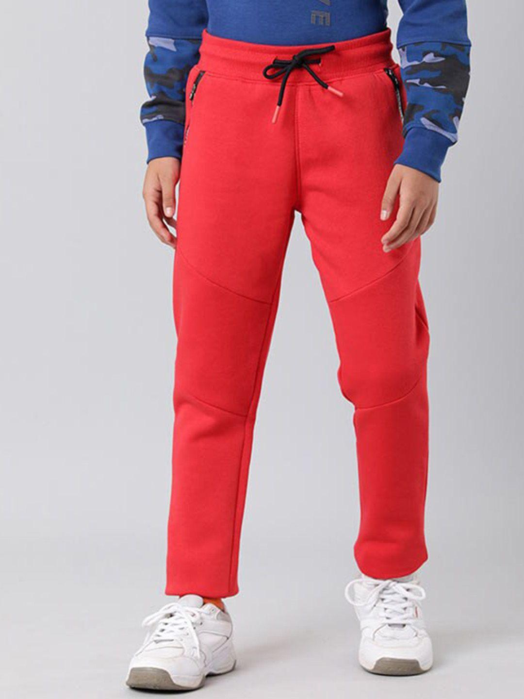 indian terrain boys mid-rise cotton regular-fit track pants