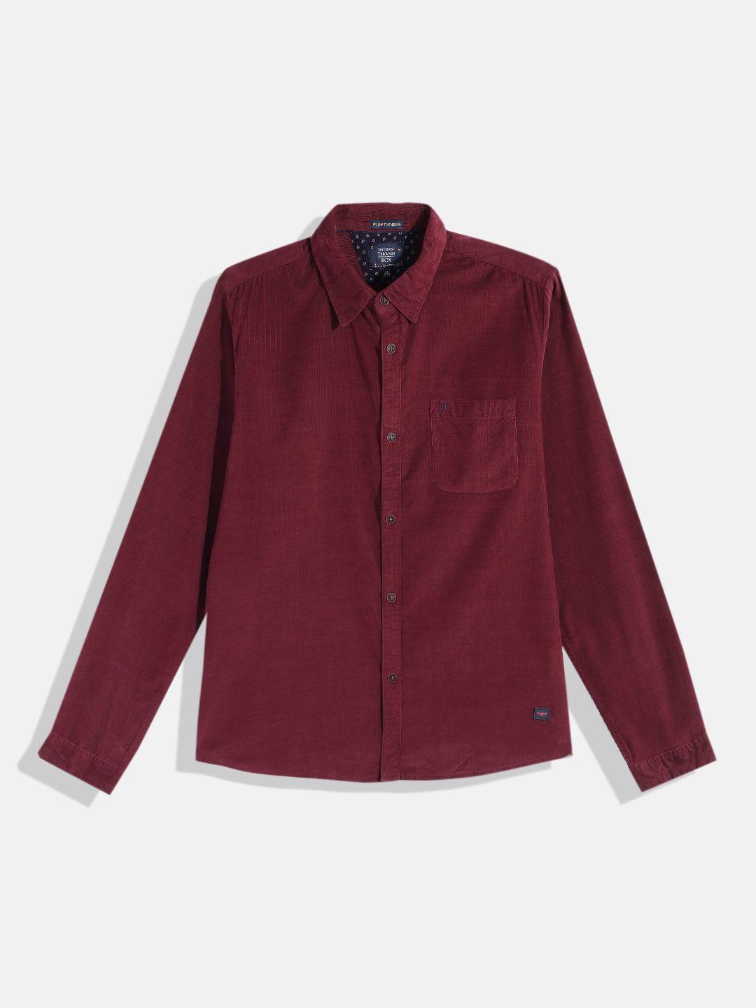 indian terrain boys straight casual shirt