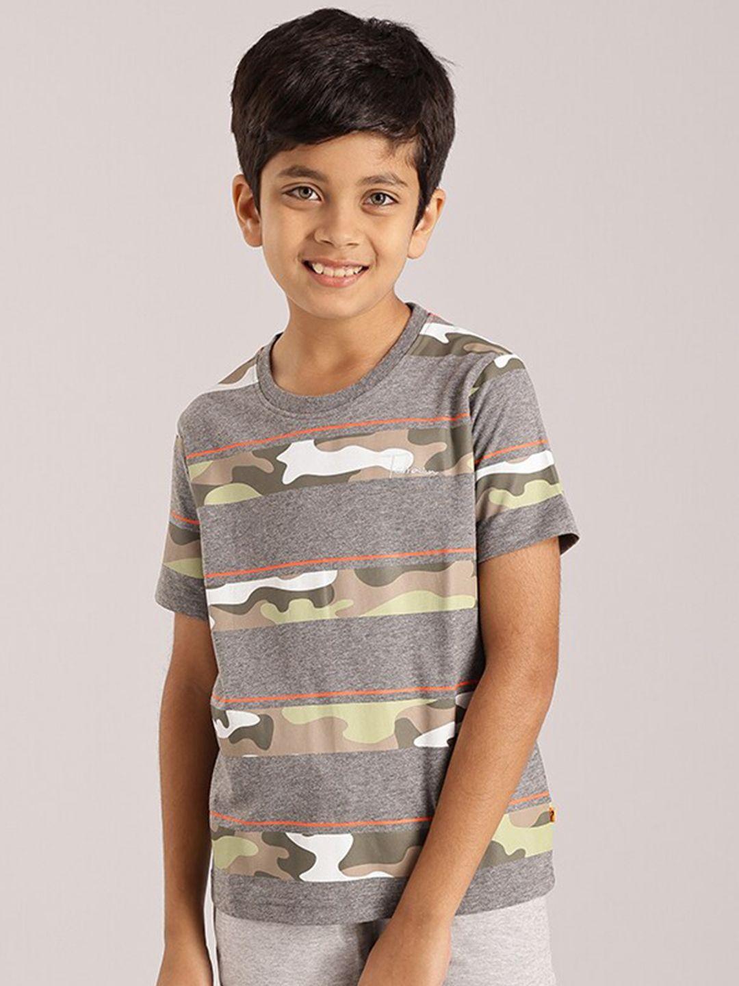 indian terrain boys striped pure cotton t-shirt