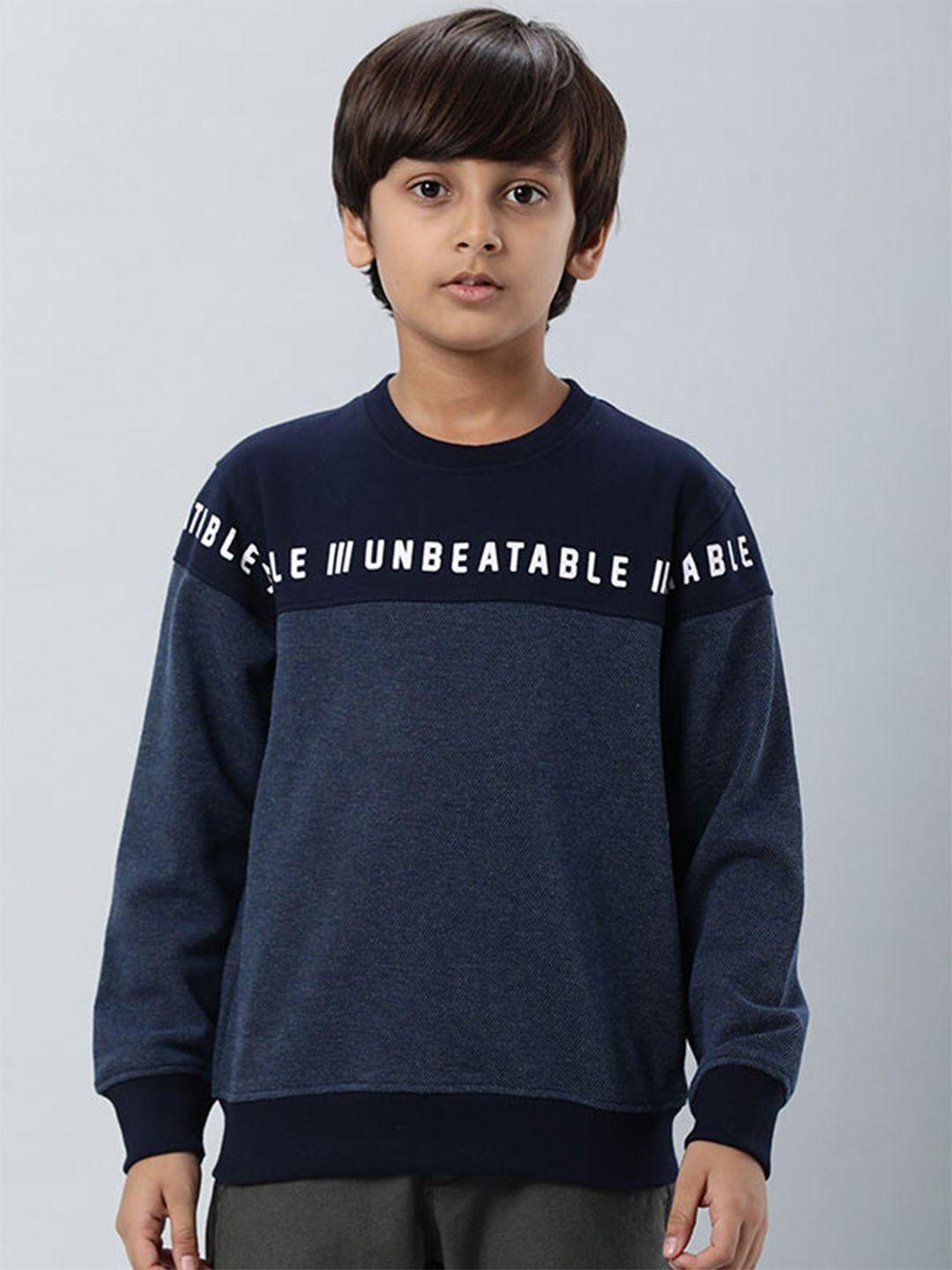 indian terrain boys typography printed pullover