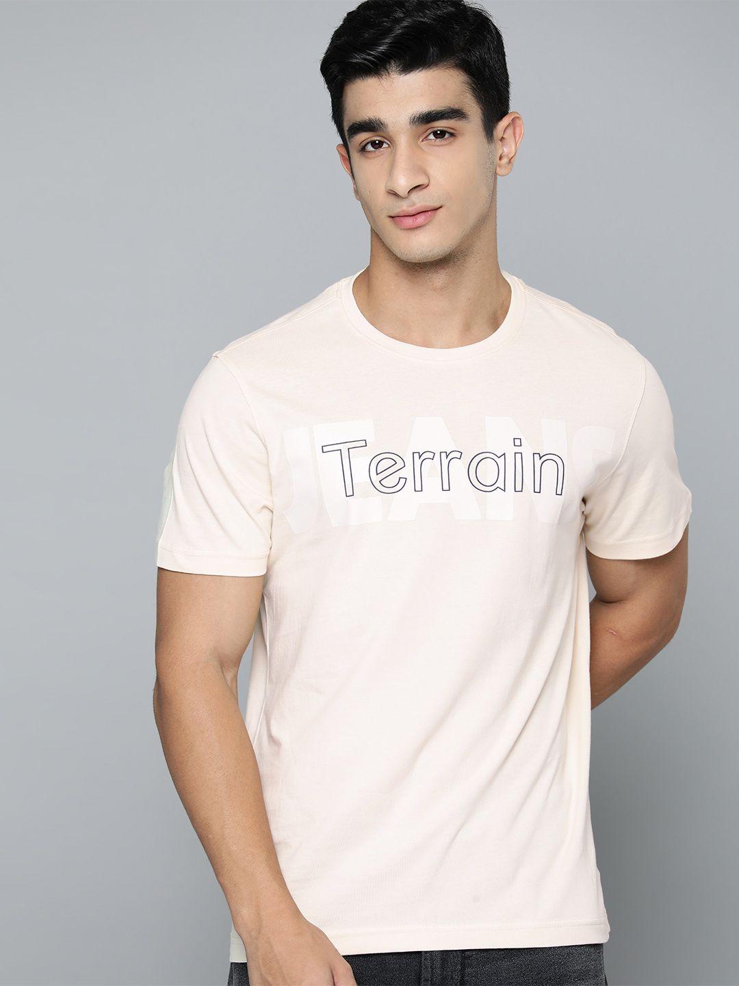 indian terrain brand logo print pure cotton t-shirt