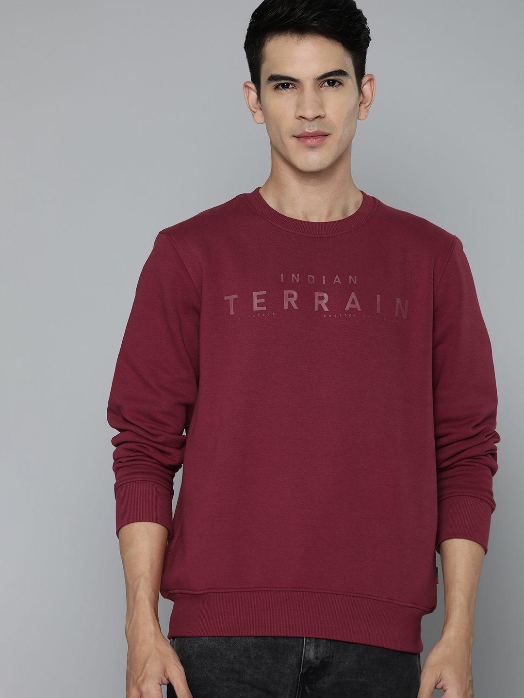 indian terrain brand logo printed sweatshirt