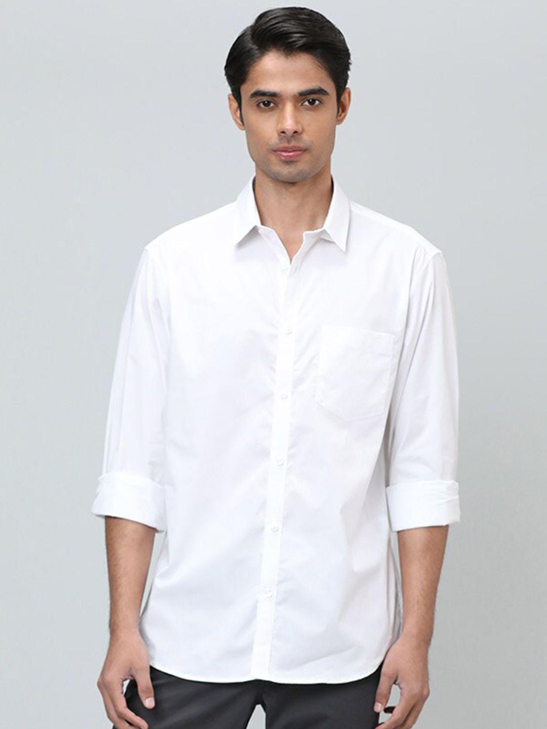 indian terrain chiseled slim fit casual pure cotton shirt