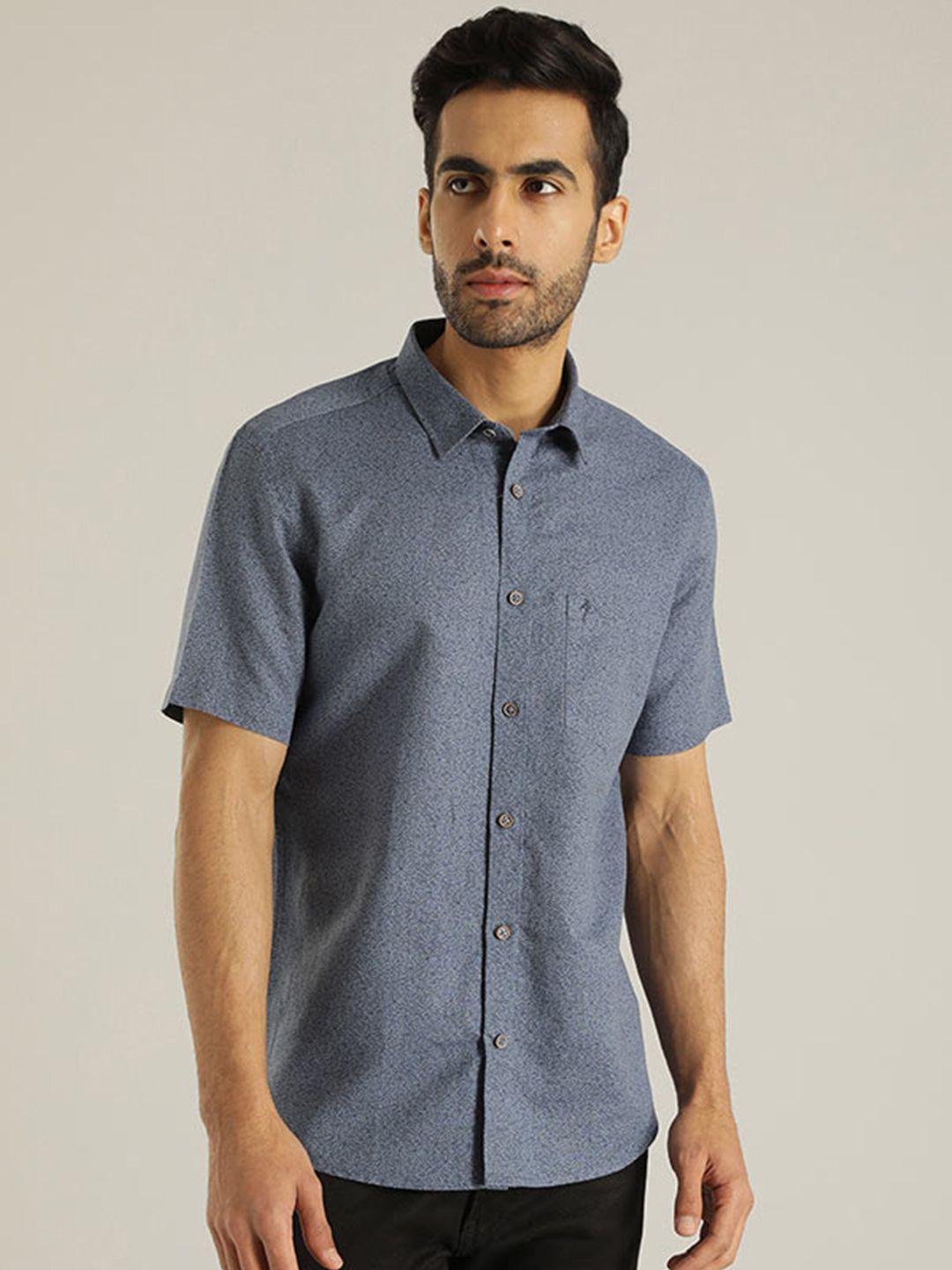 indian terrain chiseled slim fit opaque printed casual shirt