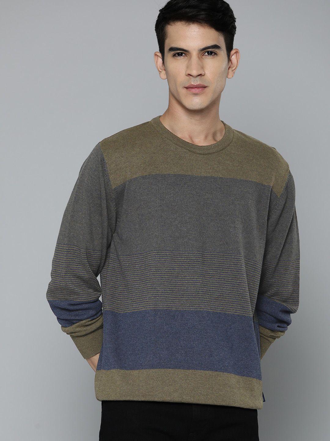 indian terrain colourblocked pullover