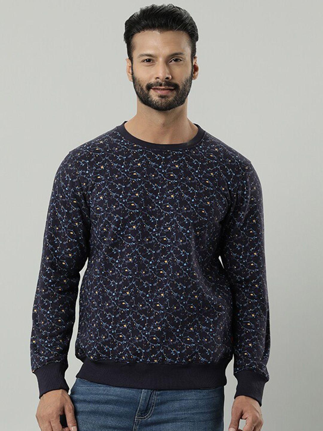 indian terrain floral printed pullover sweatshirt