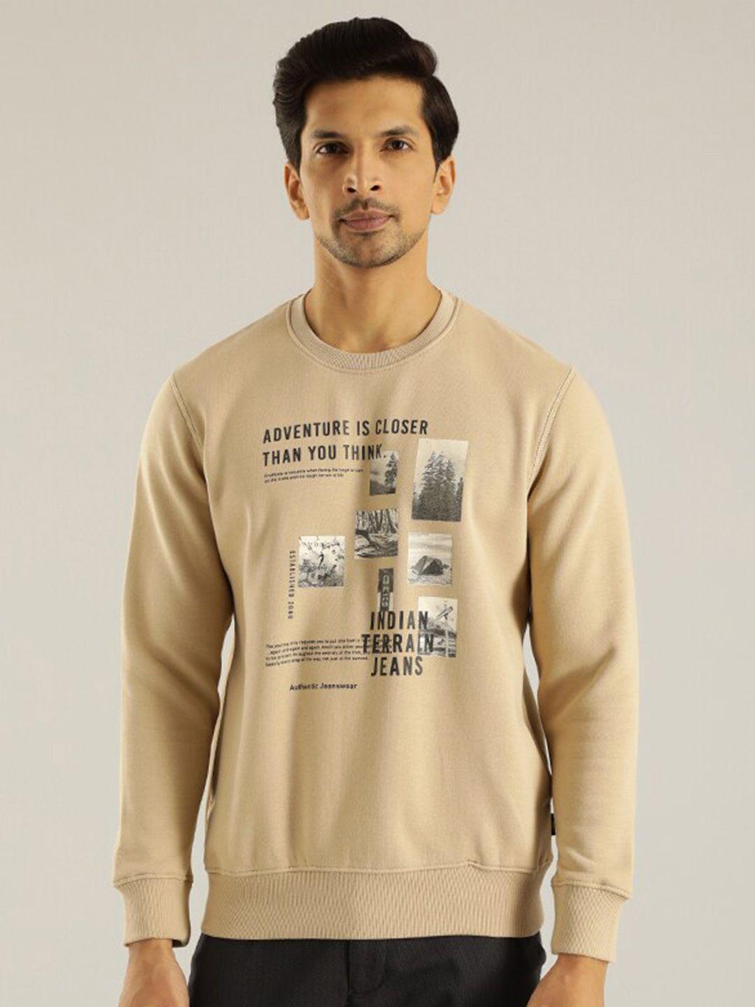 indian terrain graphic printed pullover