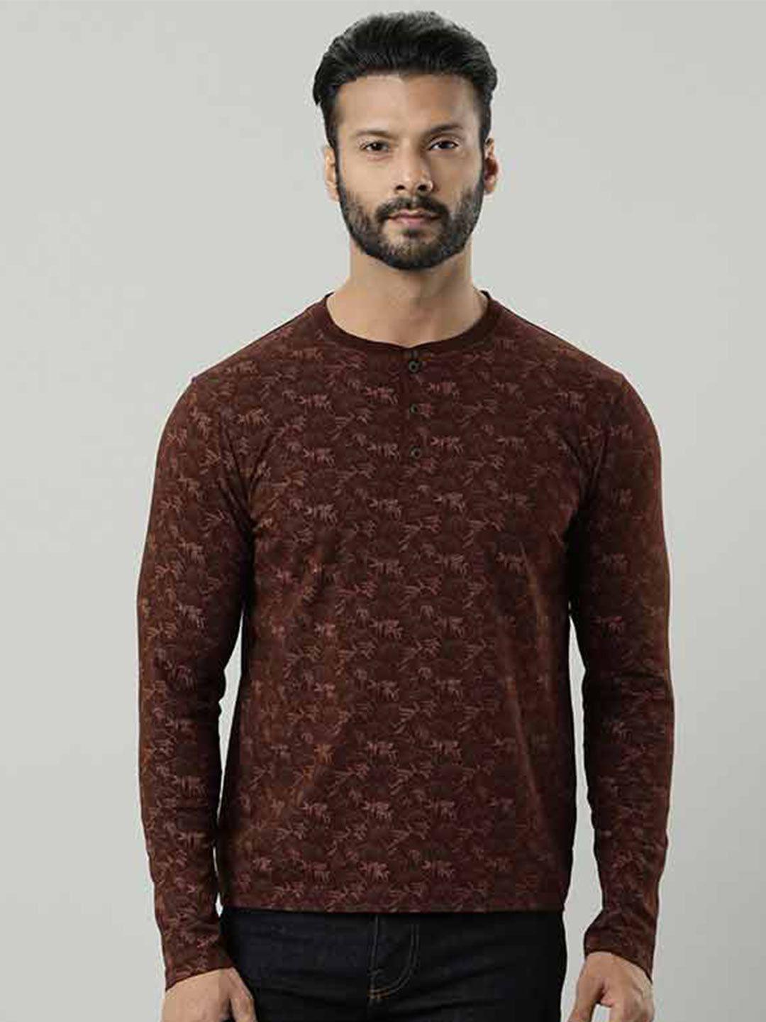 indian terrain long sleeves slim fit cotton t-shirt