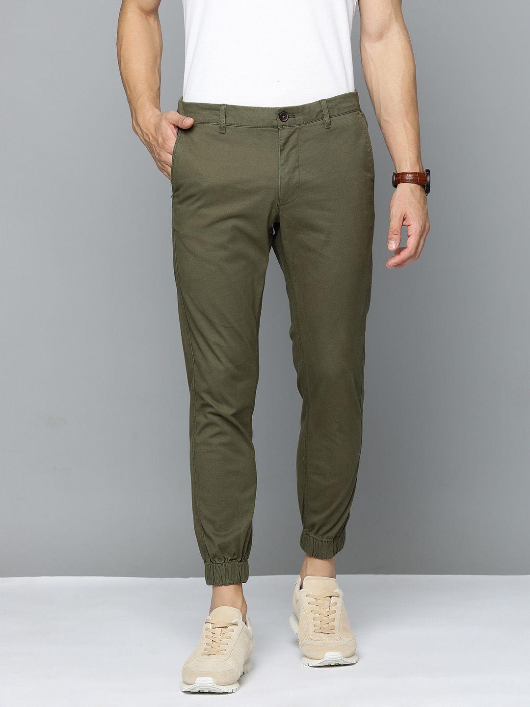 indian terrain men brooklyn slim fit joggers trousers