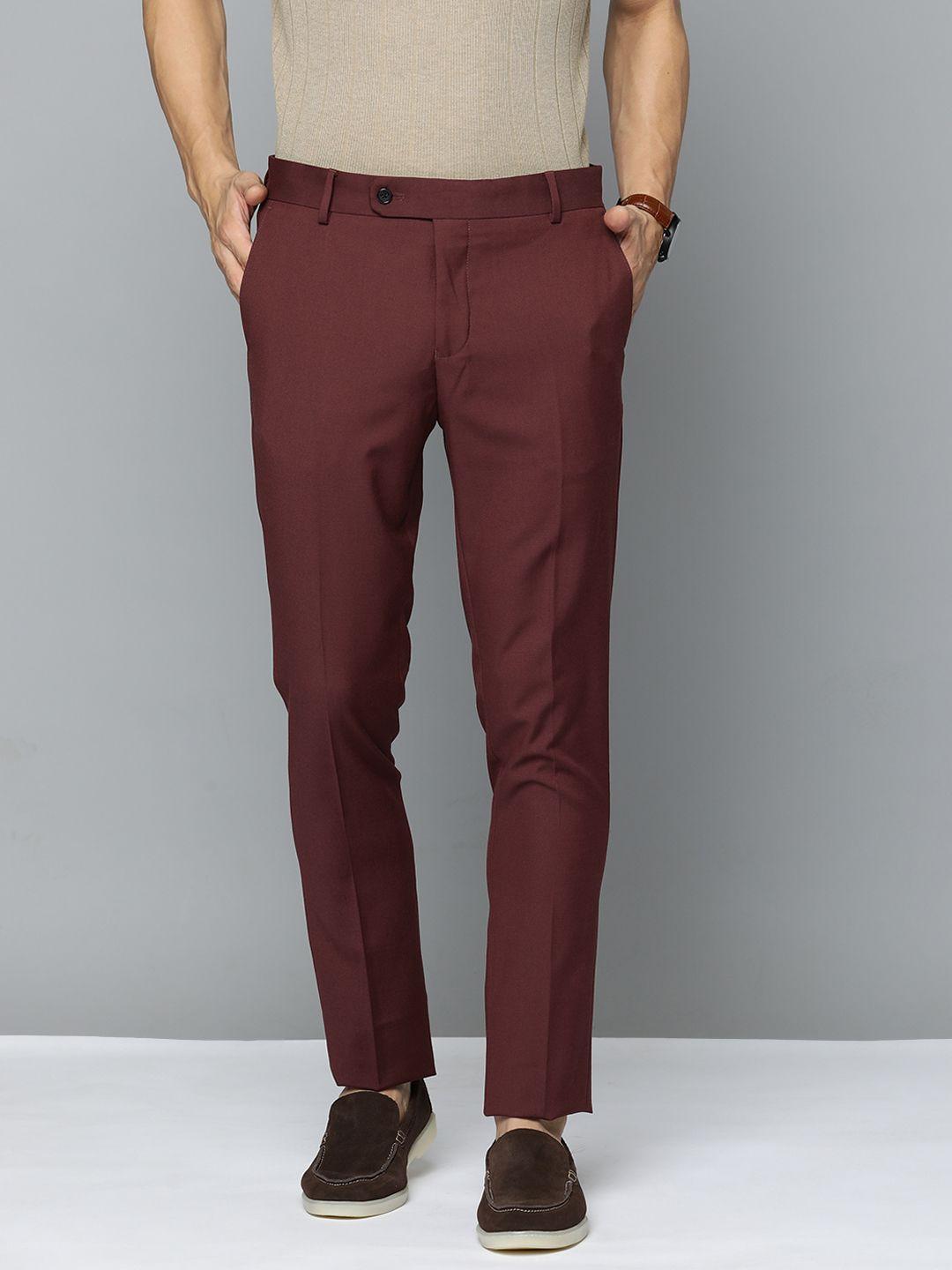 indian terrain men brooklyn slim fit trousers