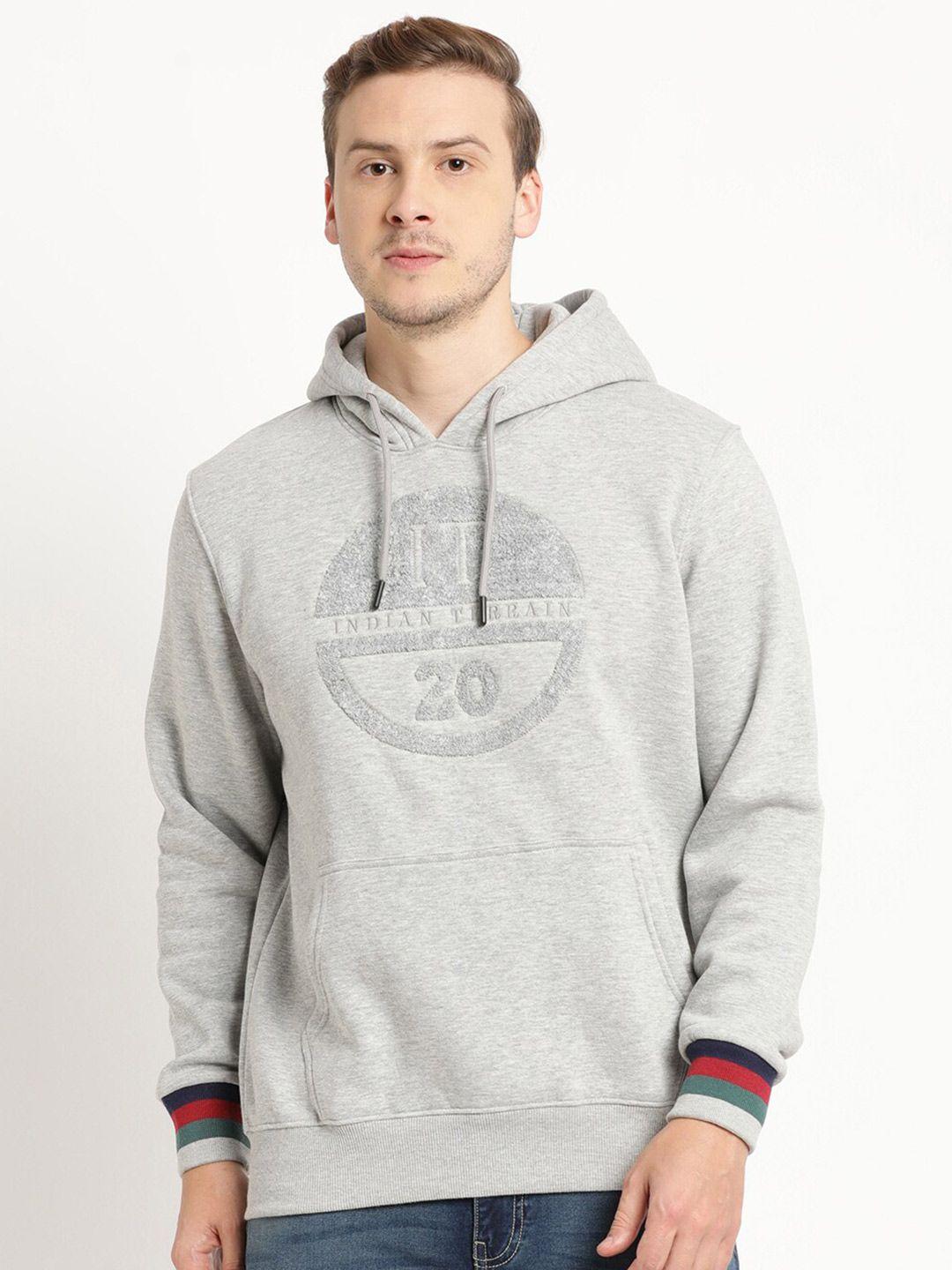 indian terrain men hooded cotton sweatshirt