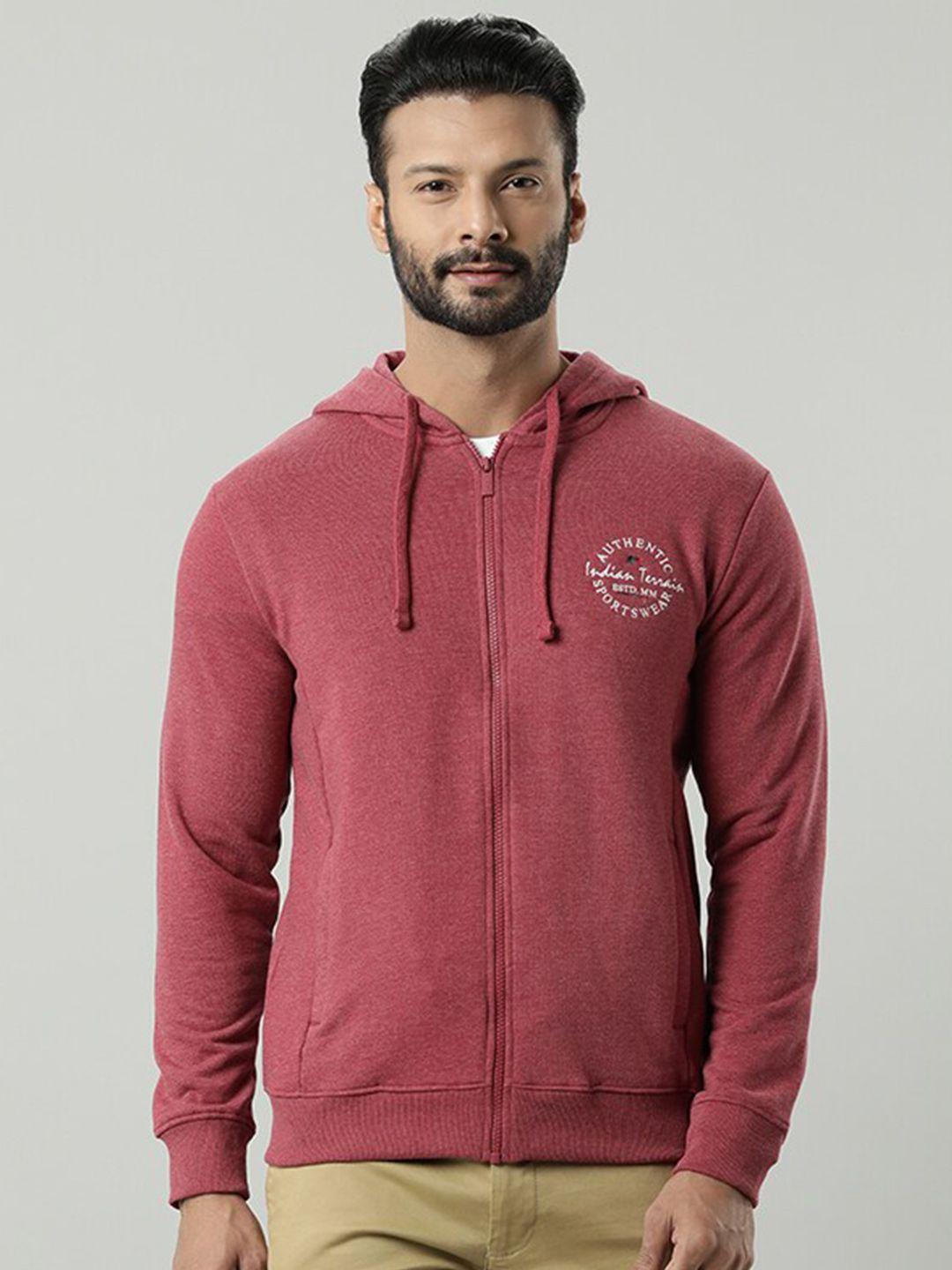 indian terrain men maroon sweatshirt