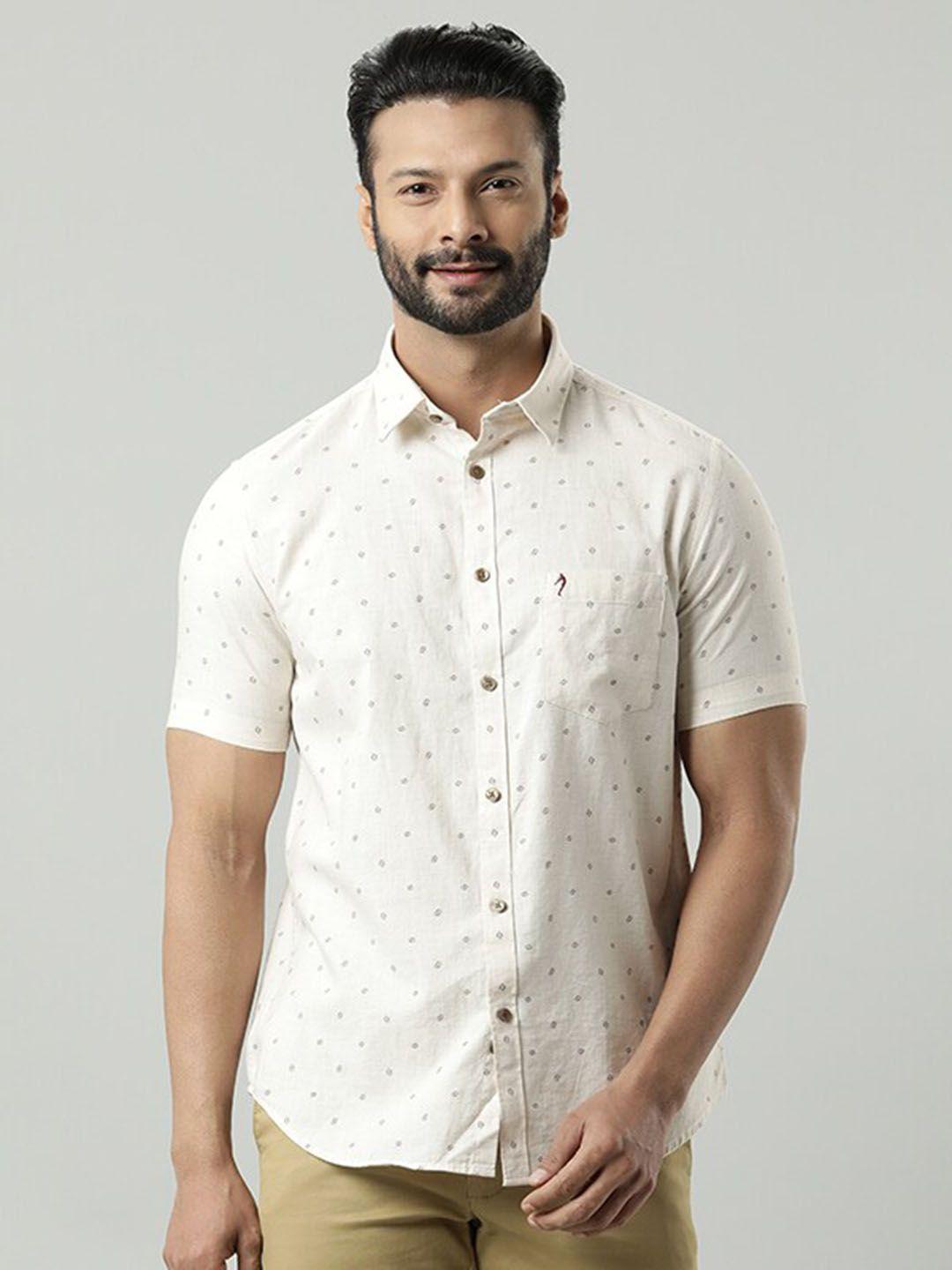 indian terrain men opaque printed casual shirt