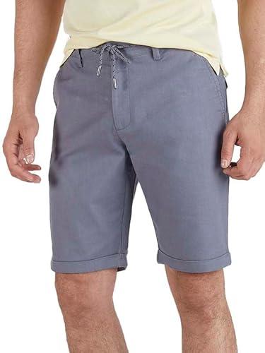 indian terrain mens pale blue solids flat front shorts