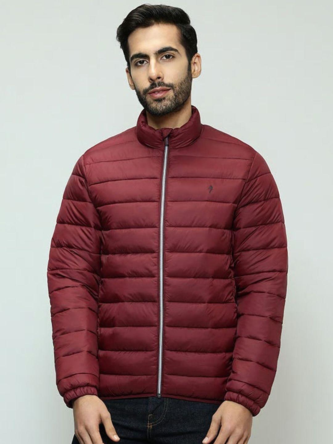 indian terrain mock collar puffer jacket