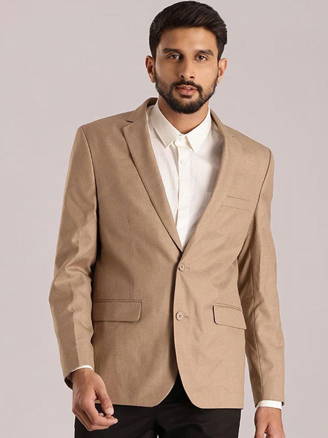 indian terrain notched lapel single breasted blazer