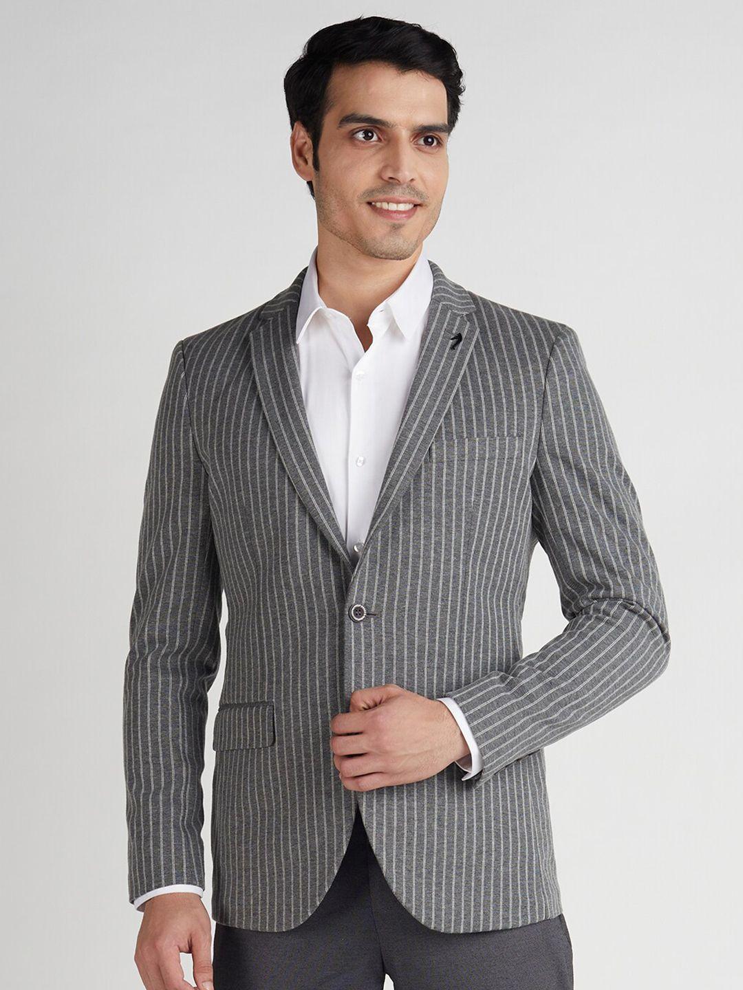 indian terrain notched lapel single breasted formal blazer