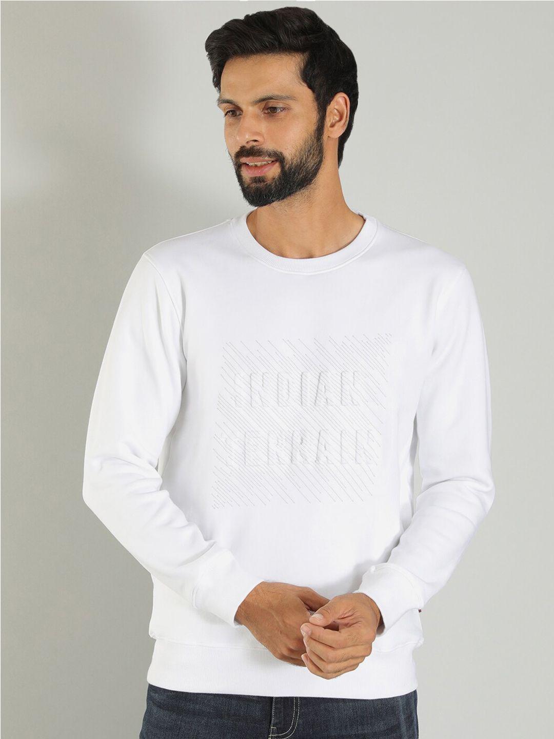 indian terrain printed pullover sweatshirt
