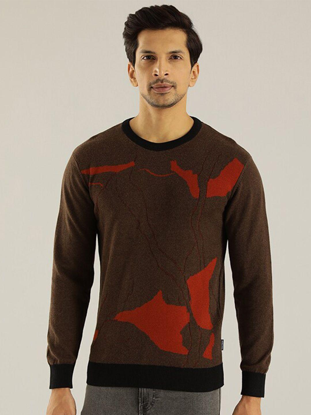 indian terrain printed pure cotton pull over sweatshirt