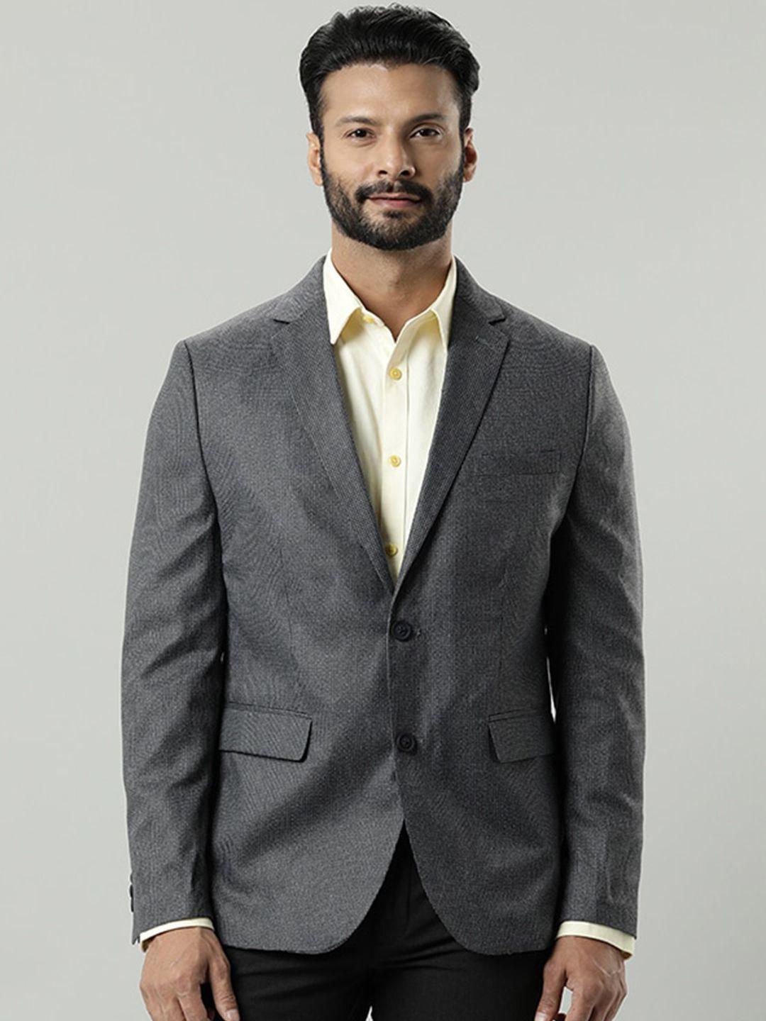 indian terrain self-design single breasted formal blazers