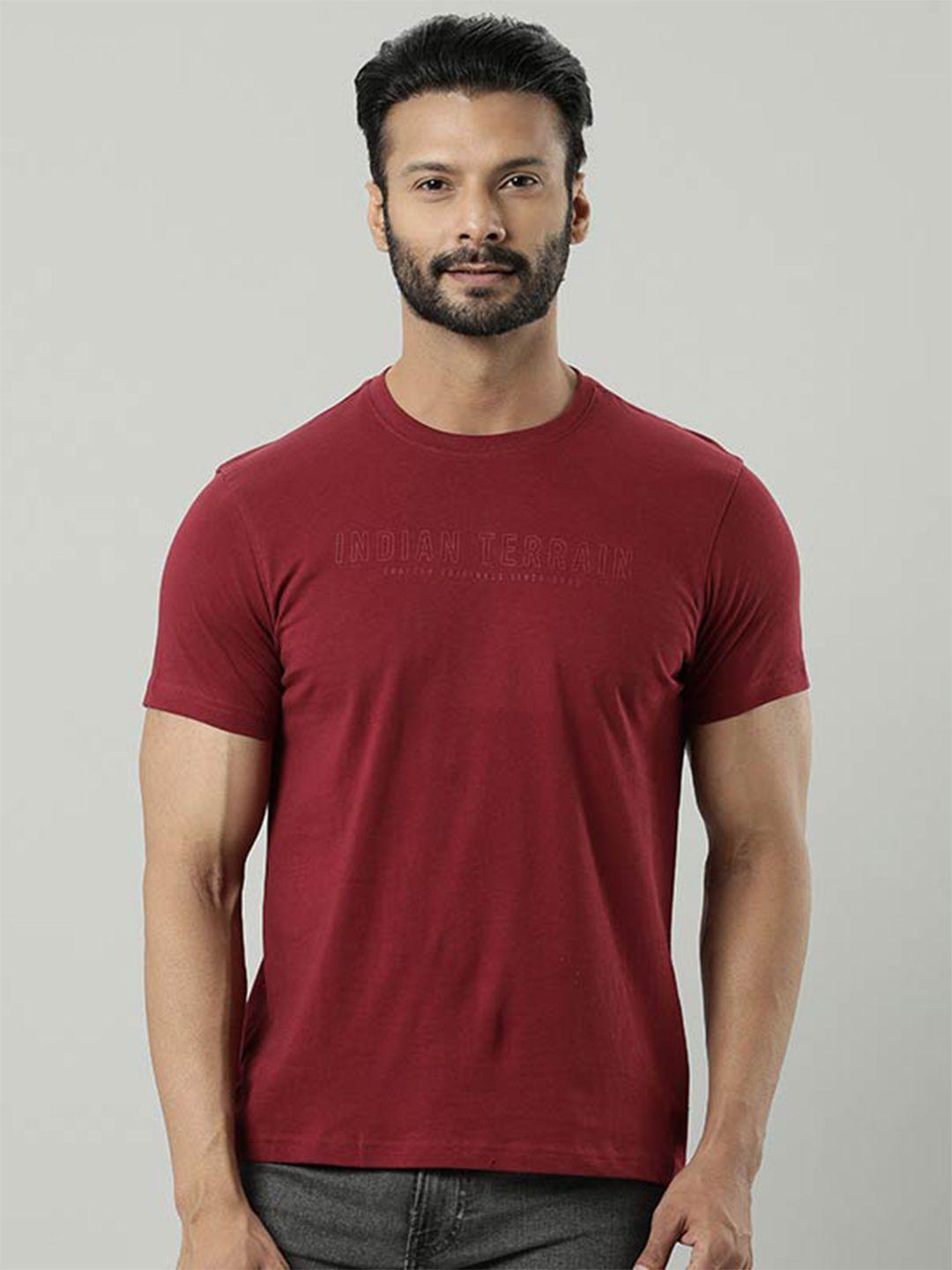 indian terrain slim fit cotton t-shirt