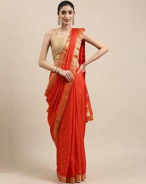 indian women  lace work designer saree