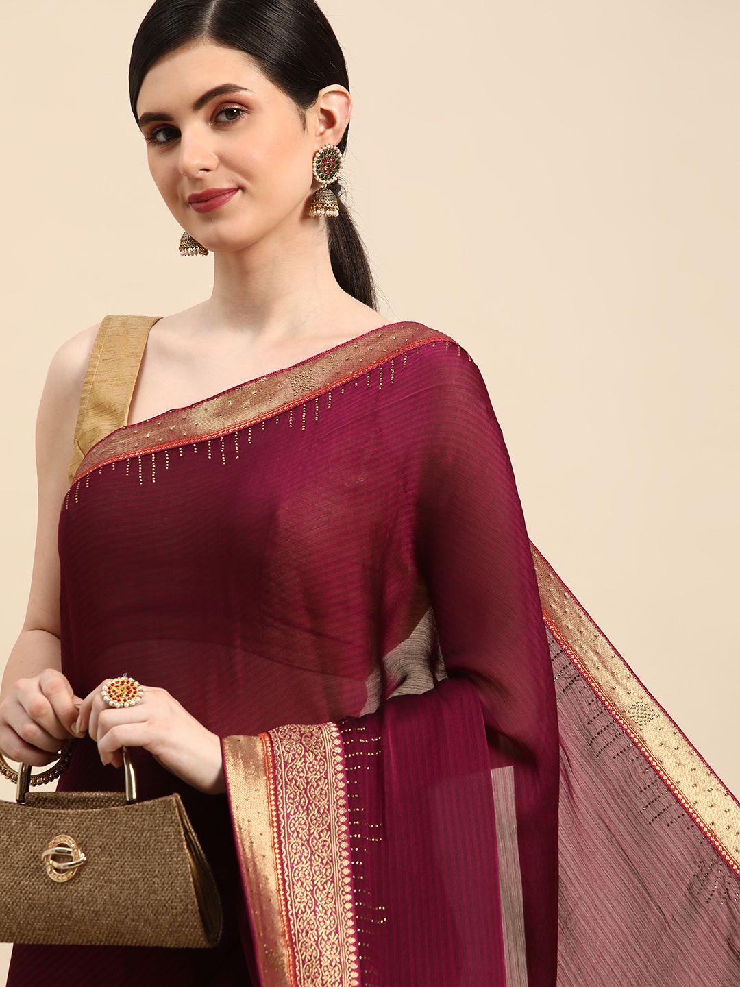 indian women gotta patti satin designer saree