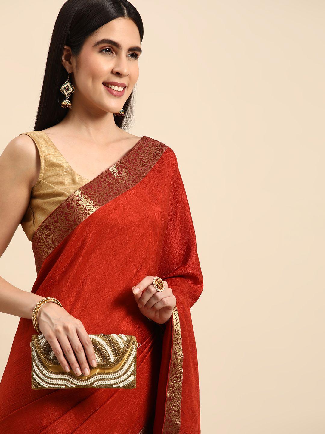 indian women silk blend designer saree