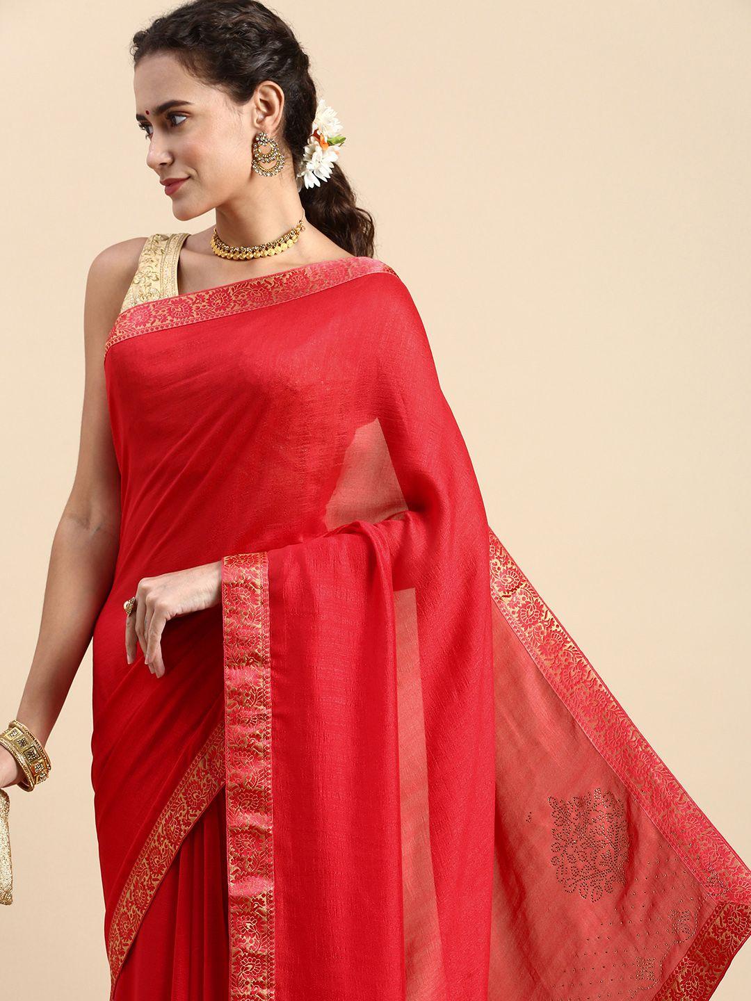 indian women zari saree