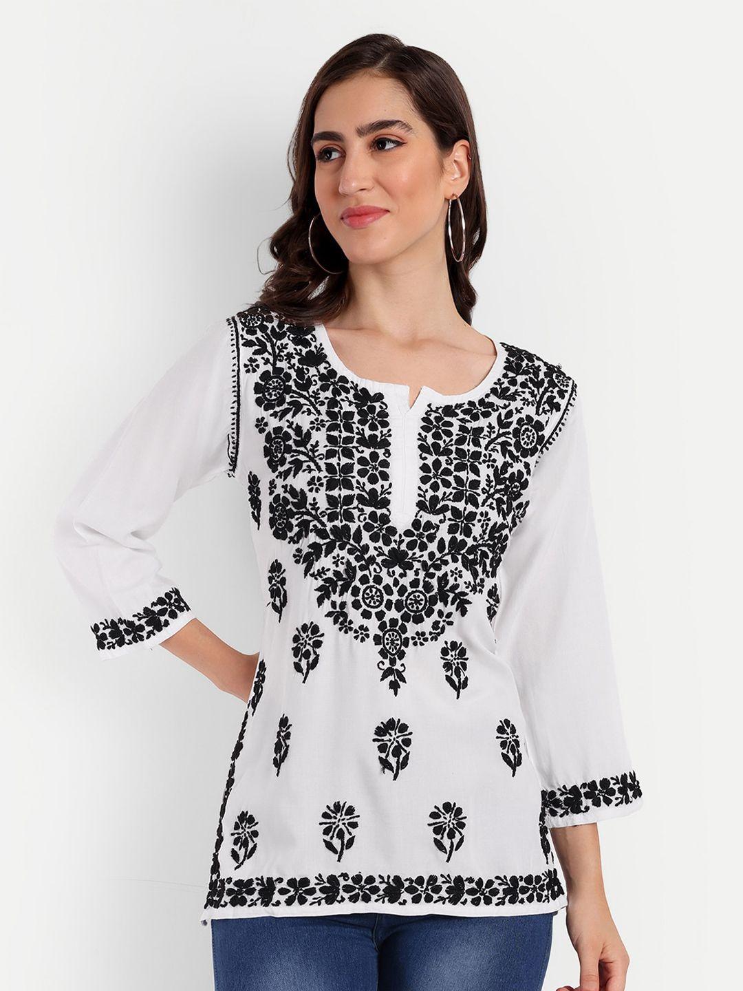 indiankala4u ethnic motifs embroidered regular top