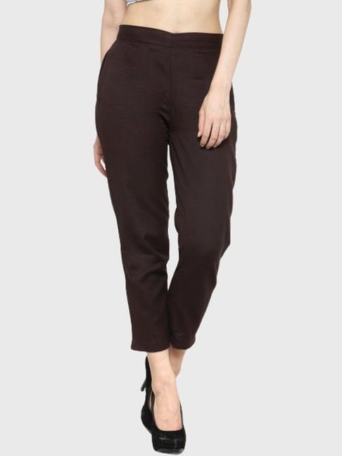 indibelle brown cotton trousers