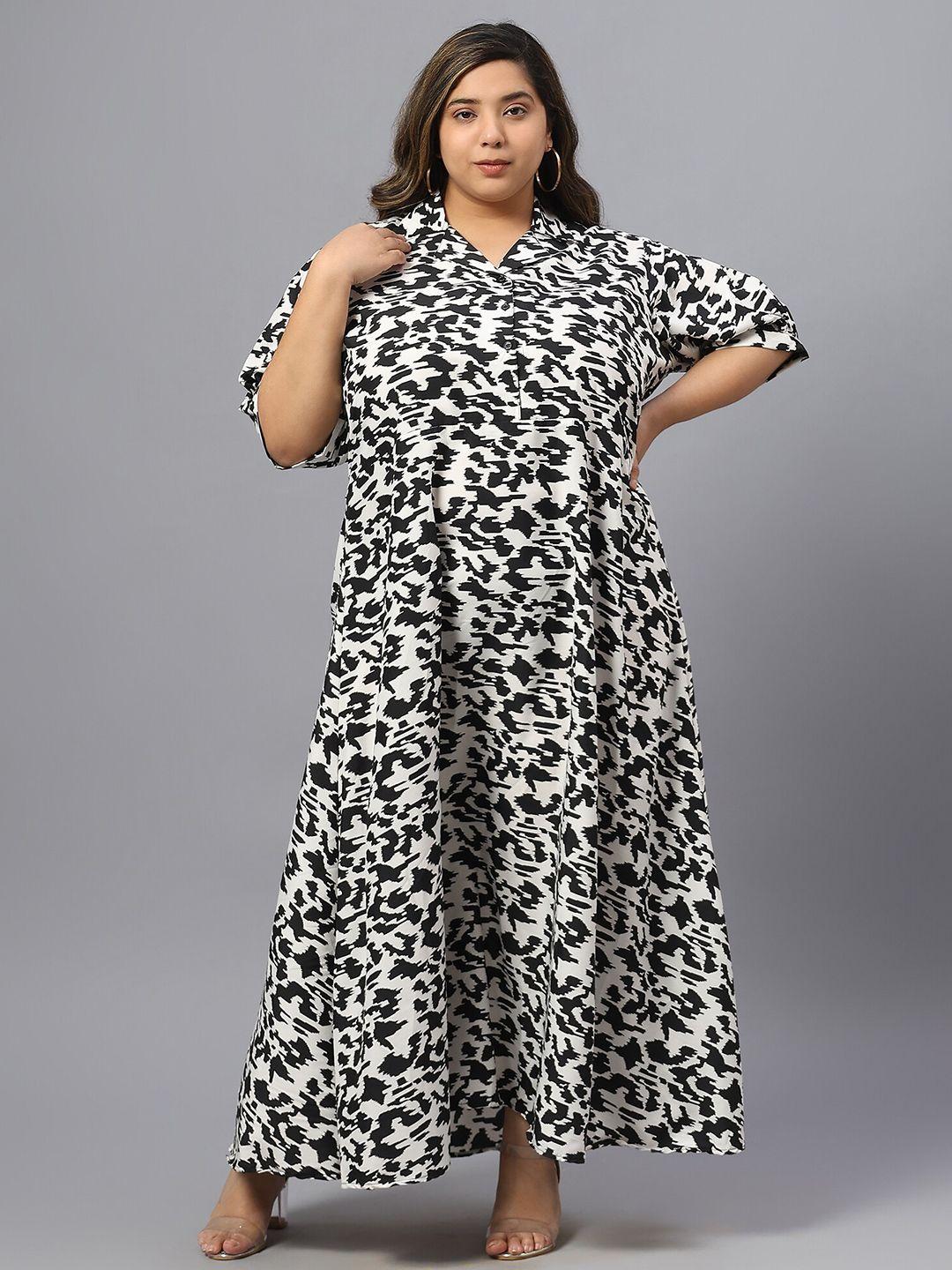 indietoga black print crepe maxi dress