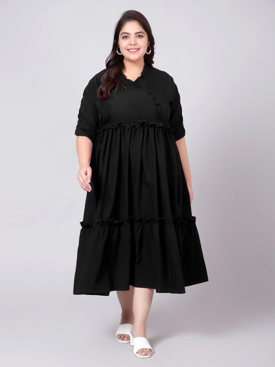 indietoga ruffled empire midi dress