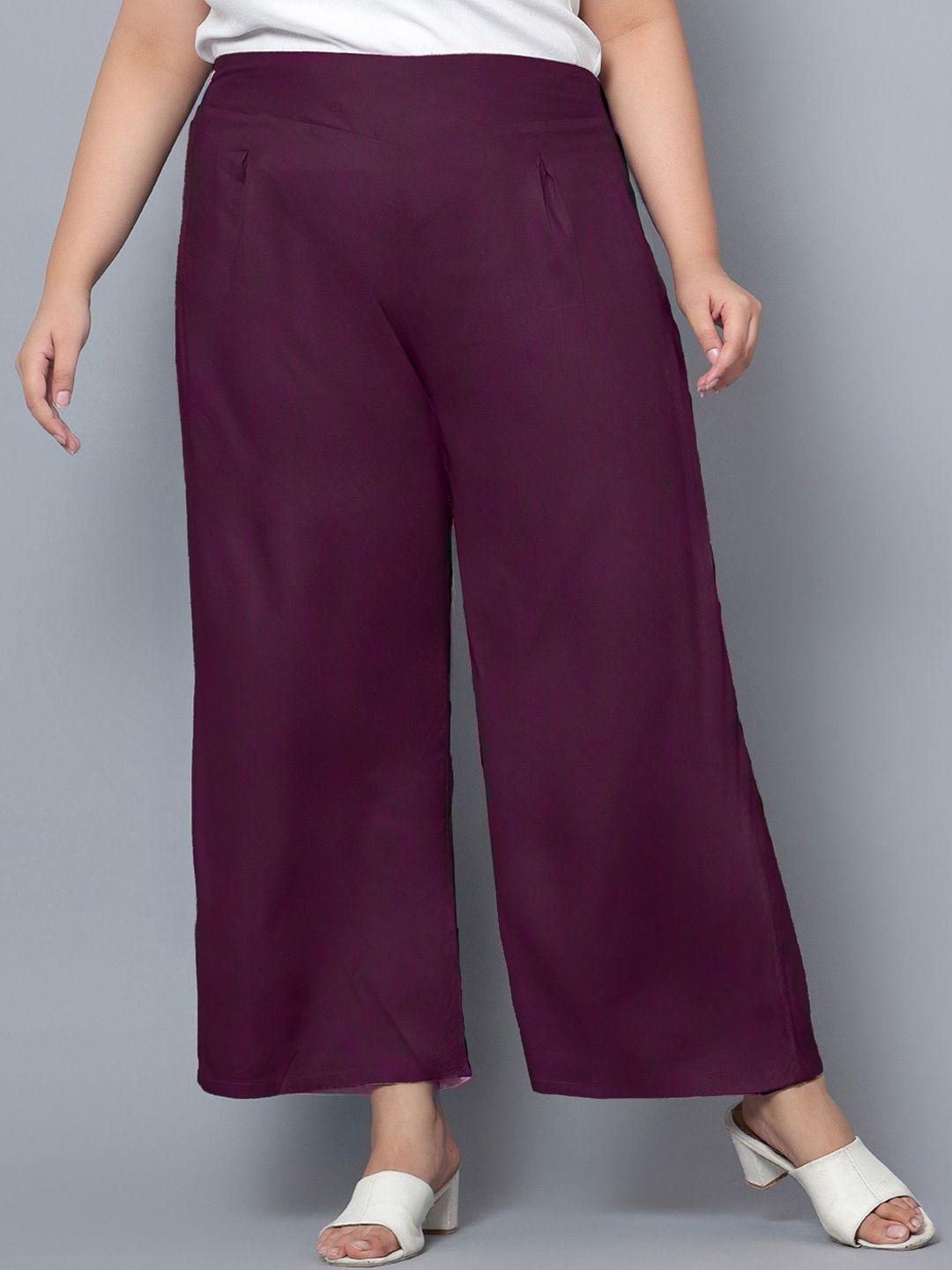 indietoga women comfort easy wash pleated trousers
