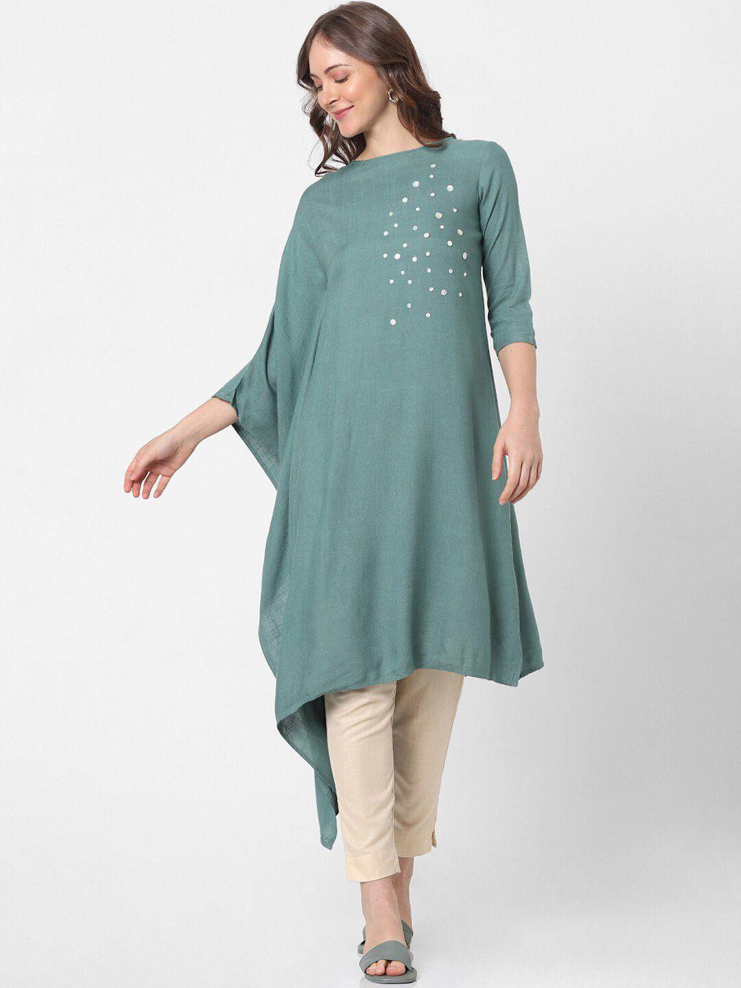 indifusion flared sleeves a-line kurta