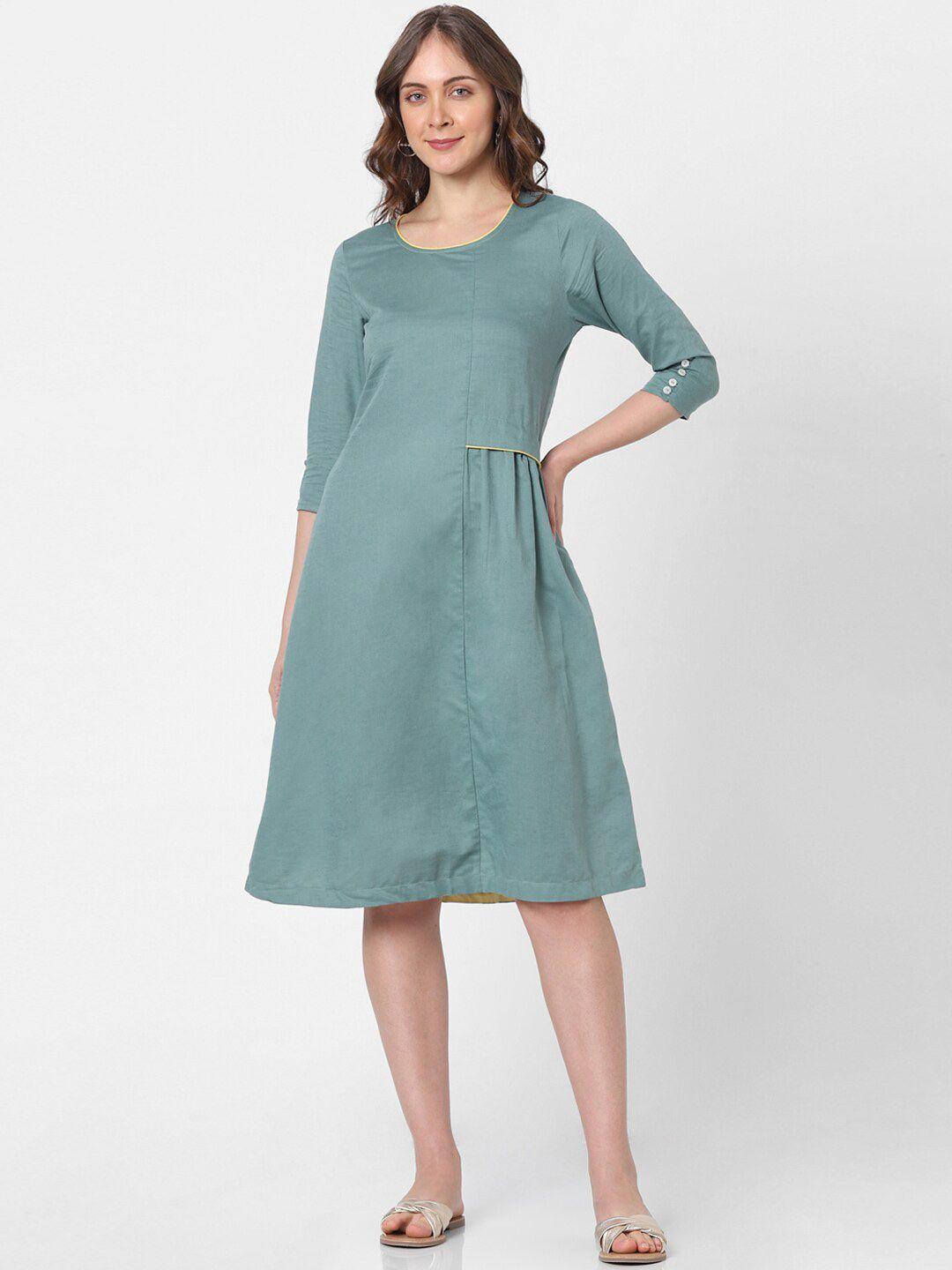 indifusion linen a-line dress