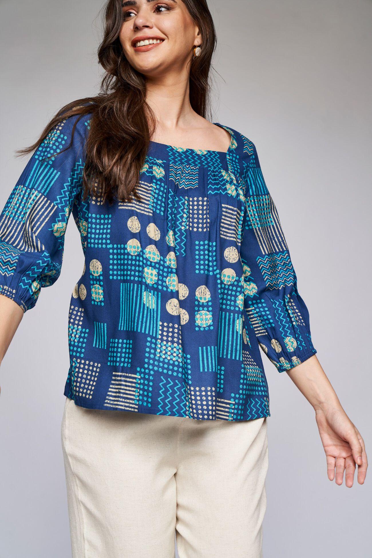 indigo bohemian trapese top