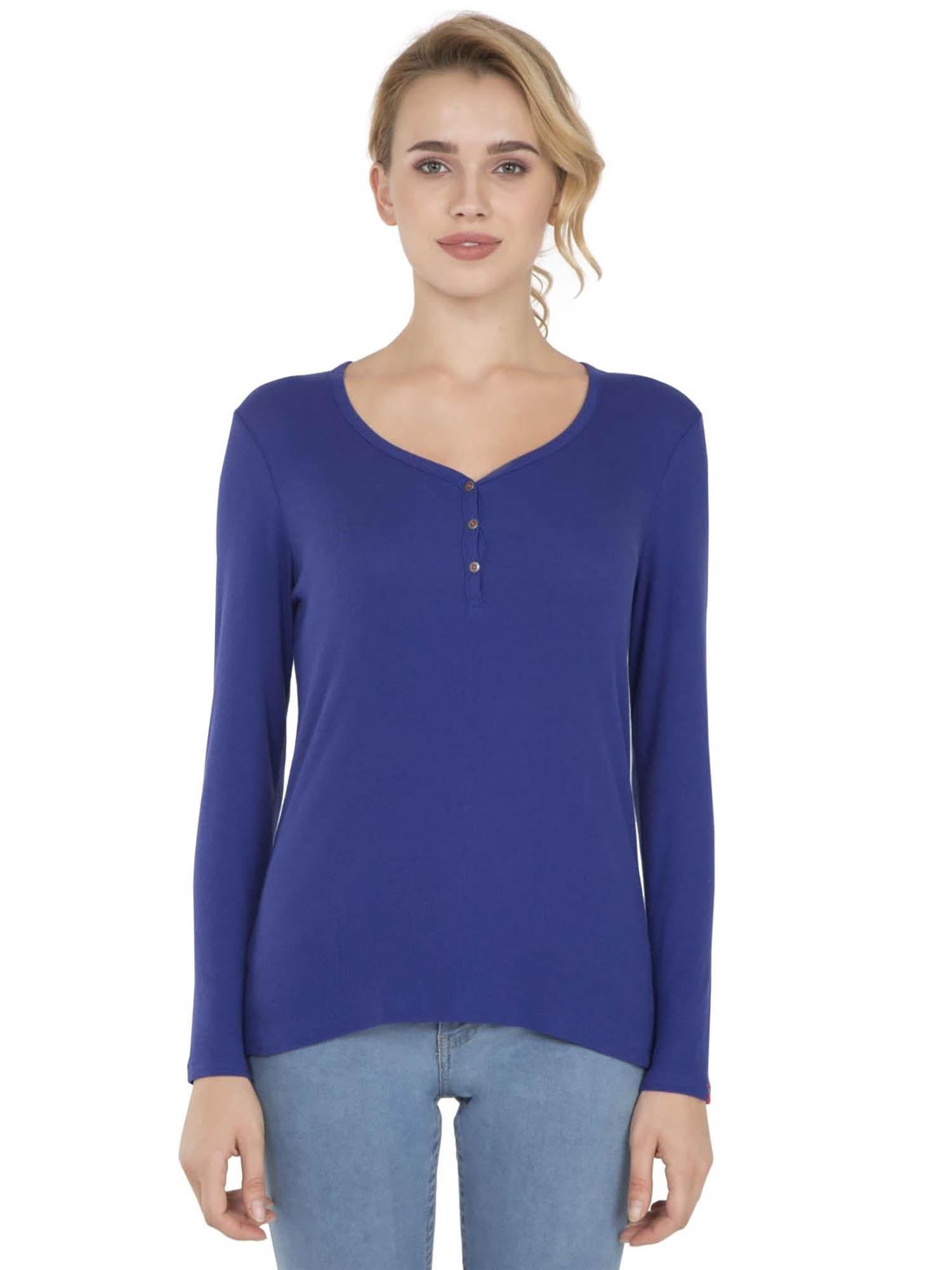 indigo crush full sleeve t-shirt - style number- ul15