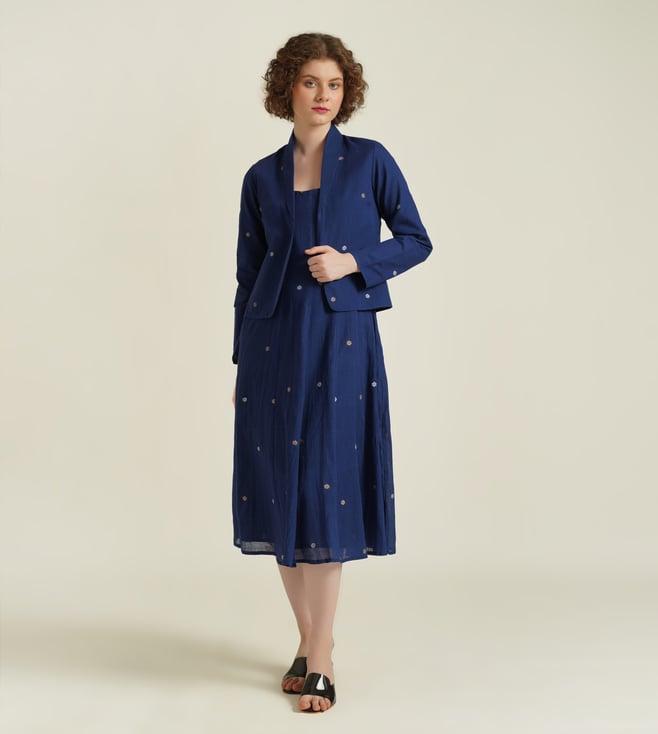 indigo dreams blue royale xxv dress with jacket