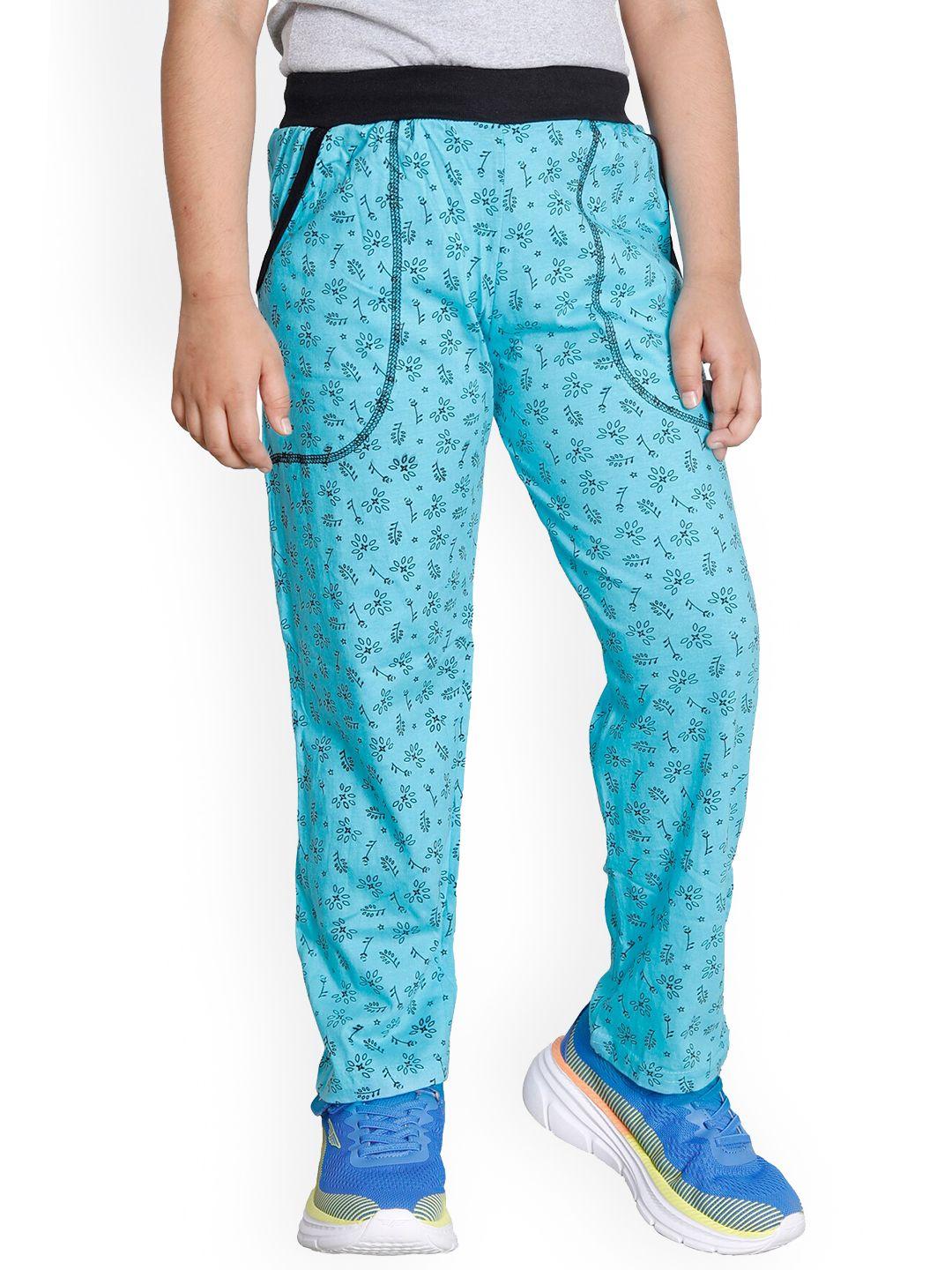 indiweaves boys floral printed cotton track pants
