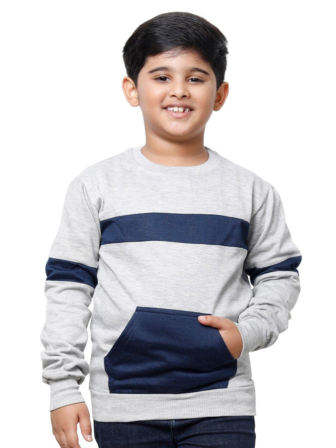 indiweaves boys pack of 2 striped fleece pullover