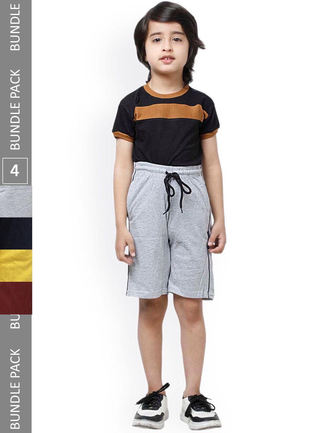 indiweaves-boys-pack-of-4-pure-cotton-shorts