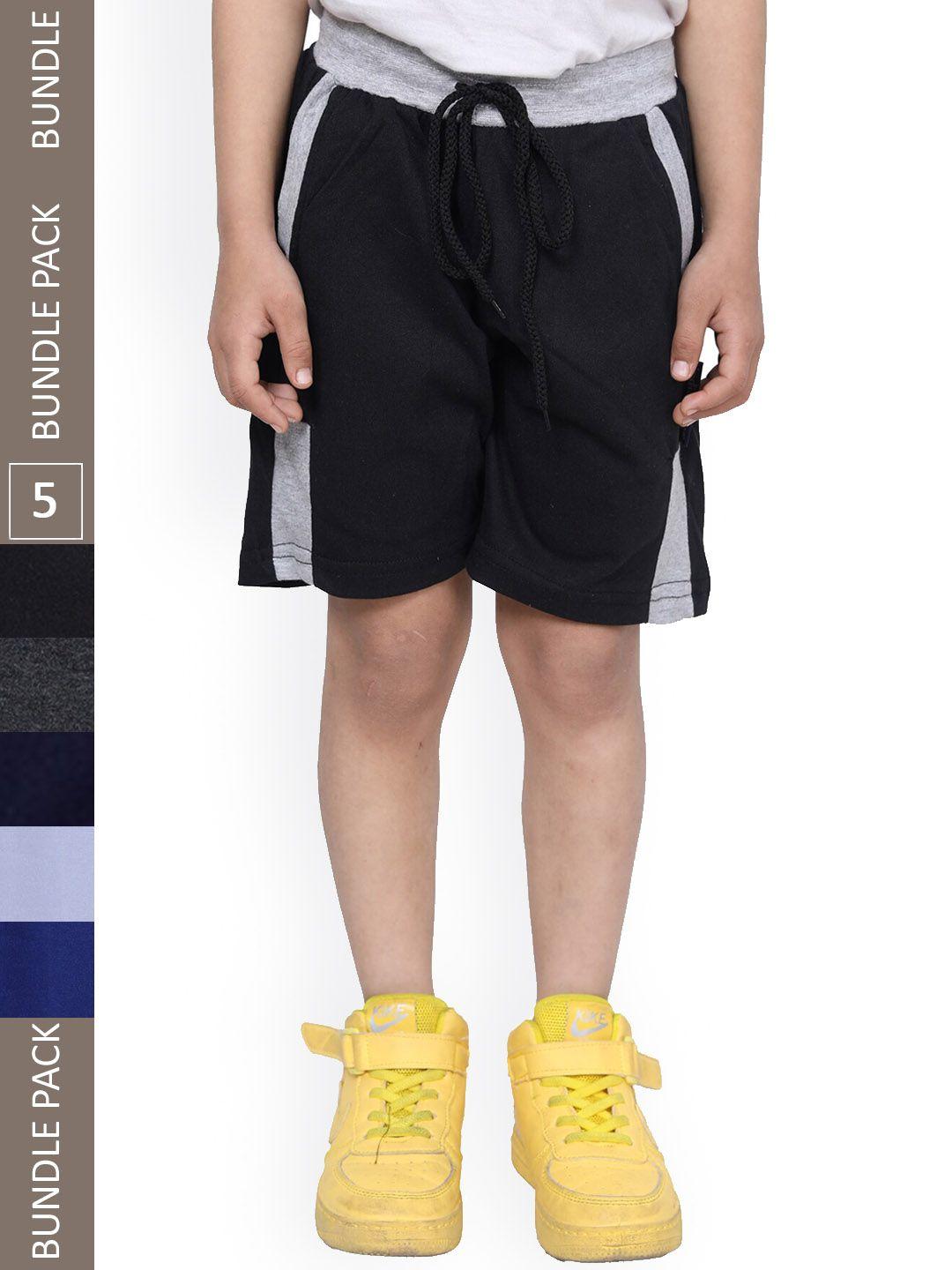 indiweaves-boys-pack-of-5-high-rise-cotton-shorts