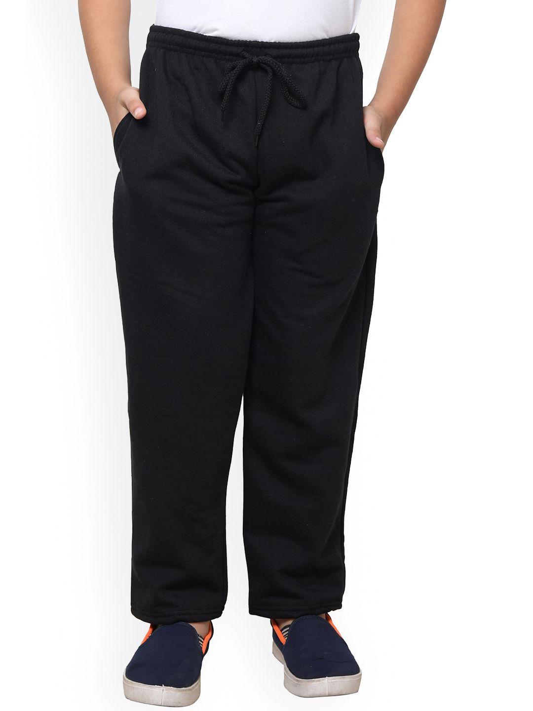 indiweaves boys fleece mid-rise track pants