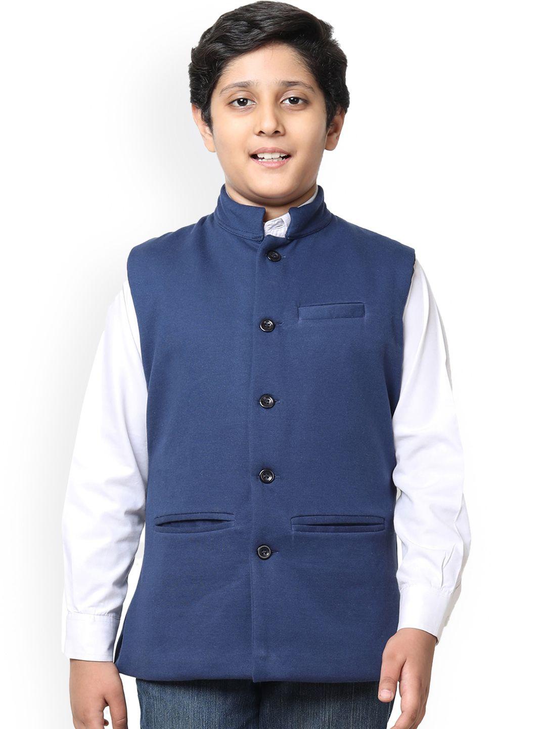 indiweaves boys mandarin collar nehru jacket