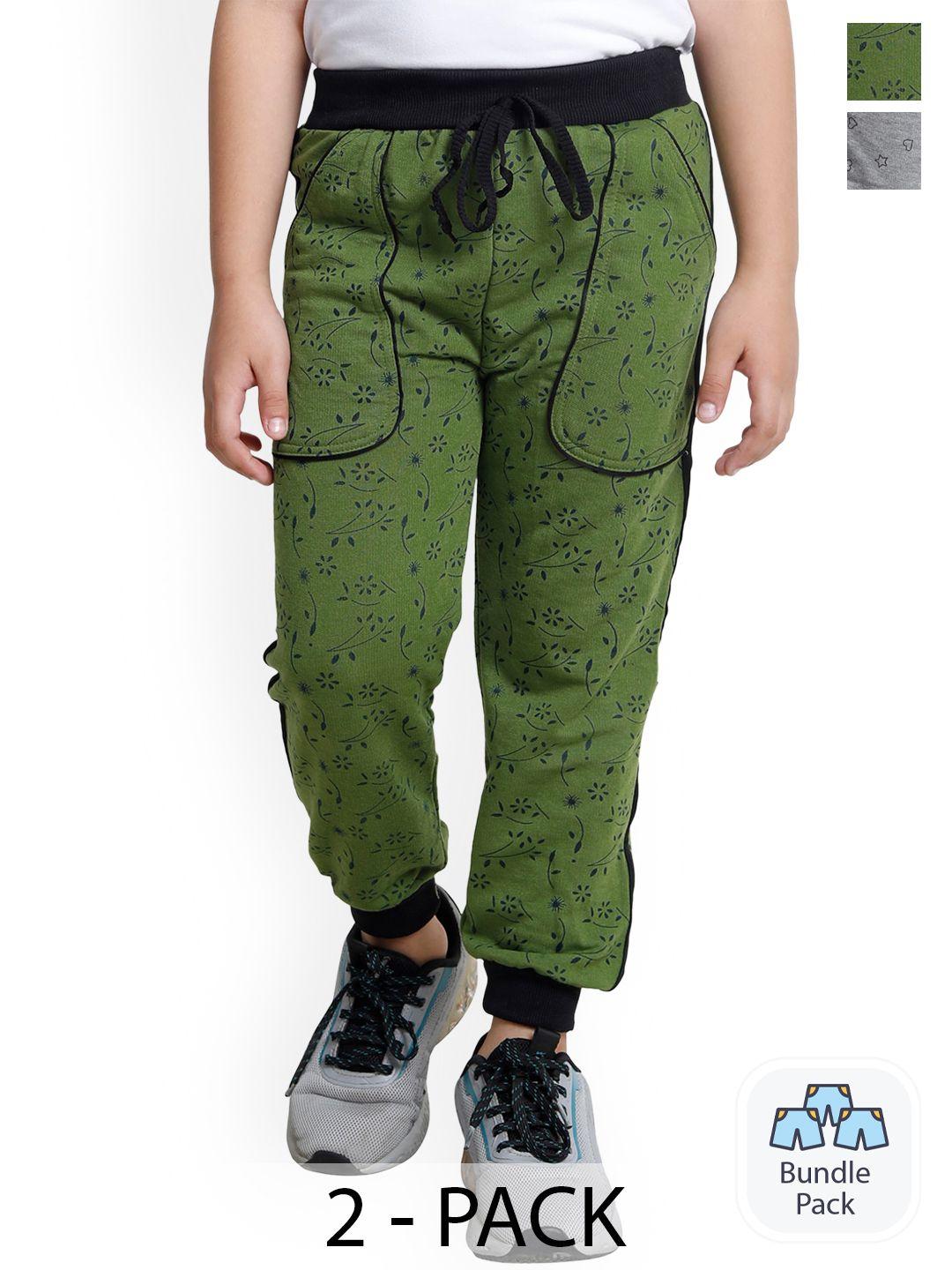 indiweaves boys pack of 2 printed fleece joggers