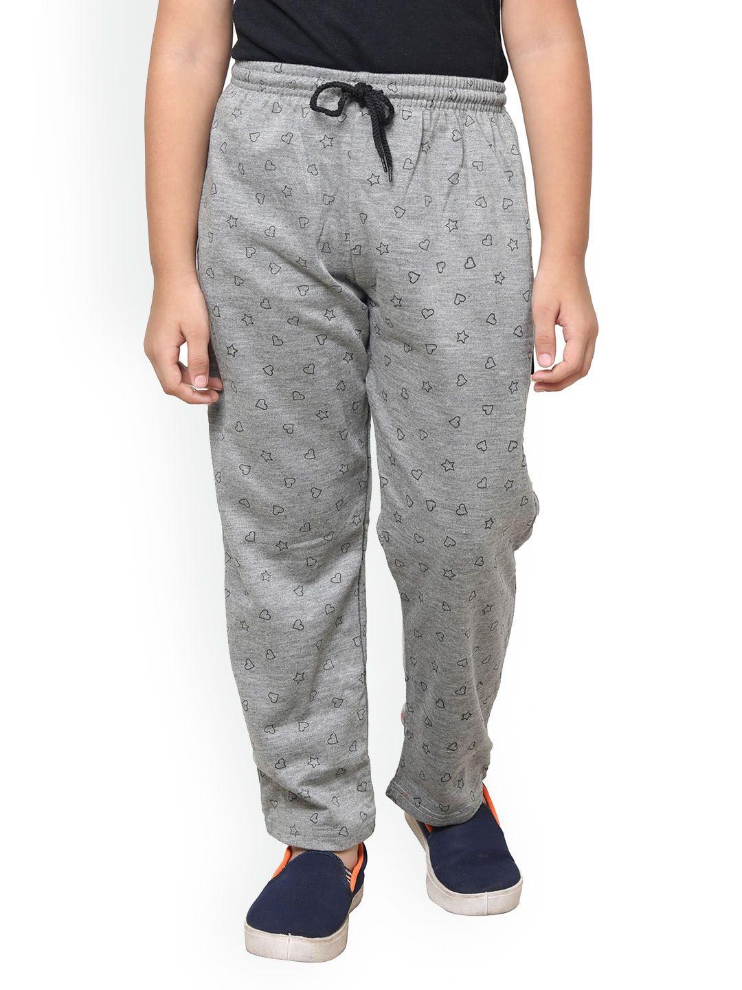 indiweaves boys printed fleece track pants