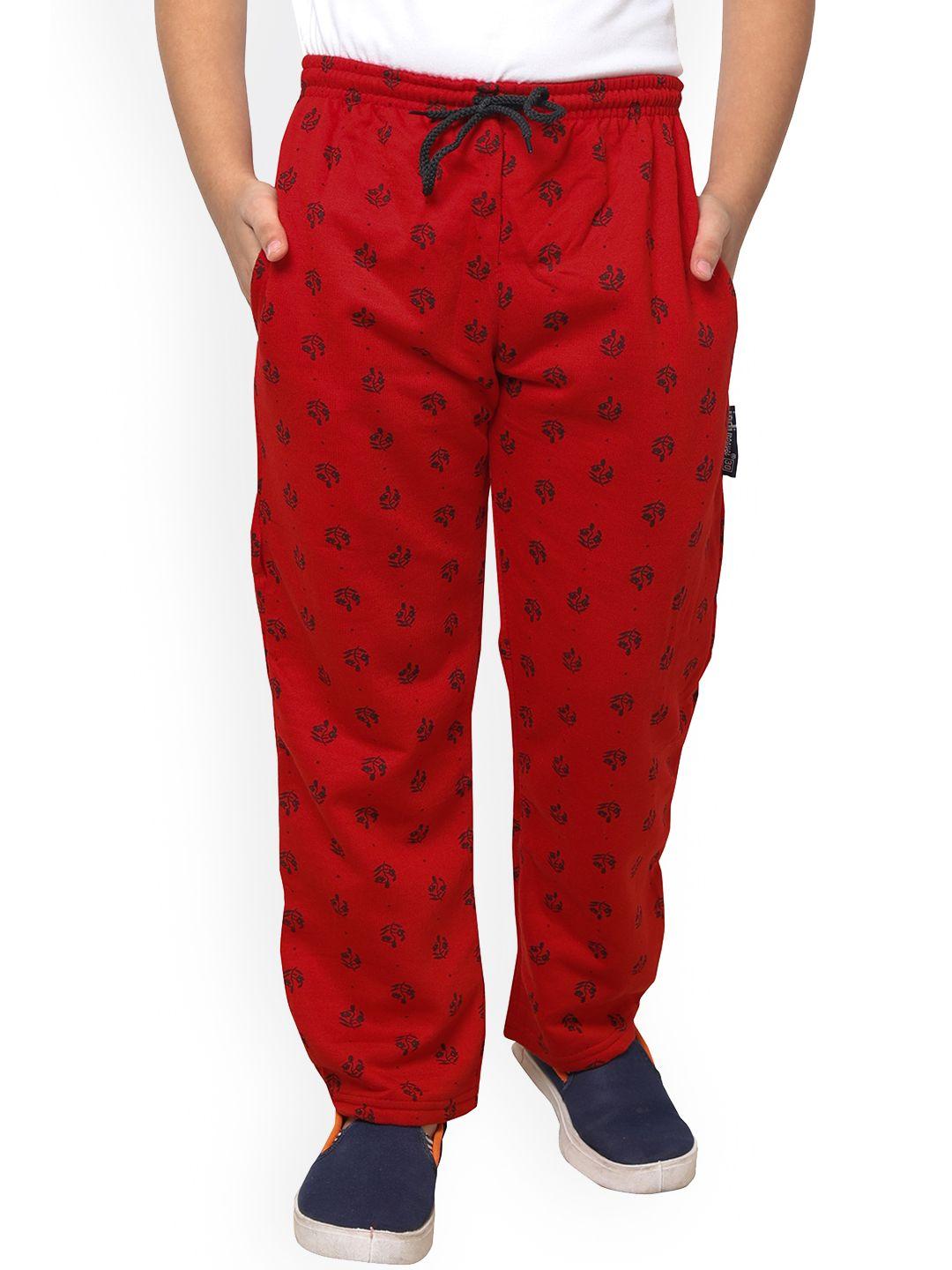 indiweaves boys printed fleece track pants