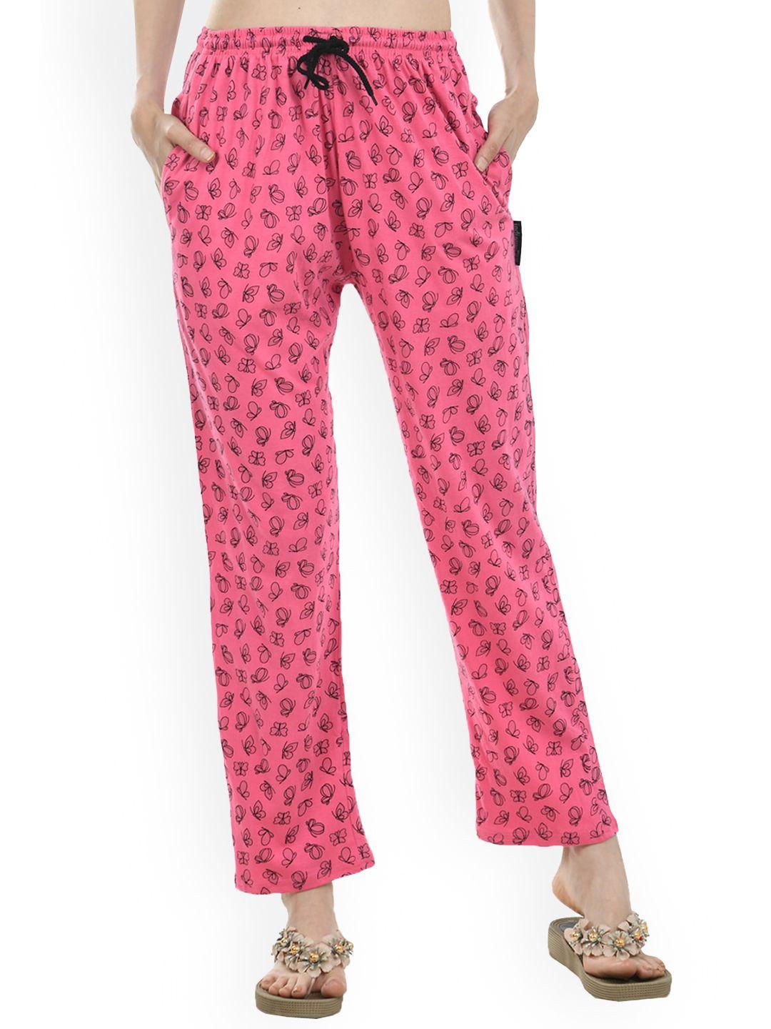 indiweaves women printed pure cotton lounge pants