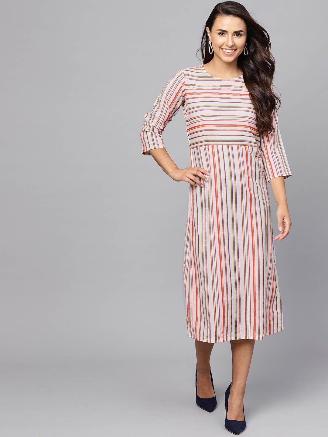 indo-era-women-cream-coloured-candy-striped-a-line-dress
